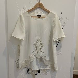 ZARA white high quality elegant top